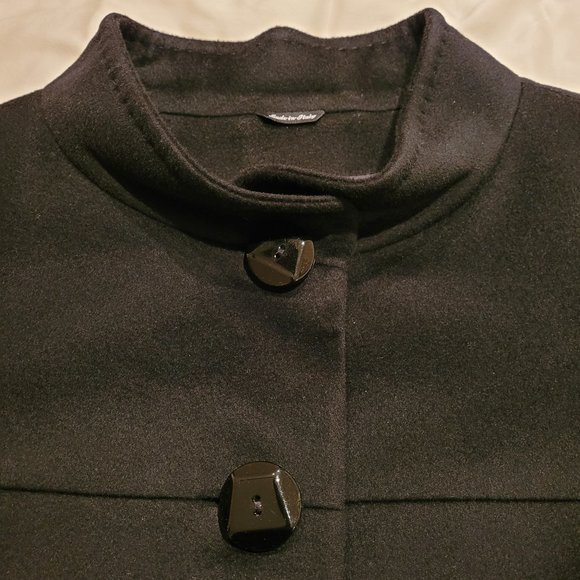 Cinzia Rocca Wool Coat, Black NWOT - Picture 1 of 6